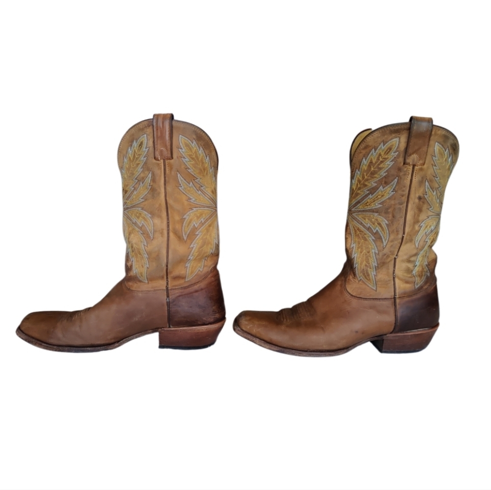 Nocona, Vintage EST 1925 Leather Western Cowboy Boots Men's Size 11.5 D. - Picture 3 of 16